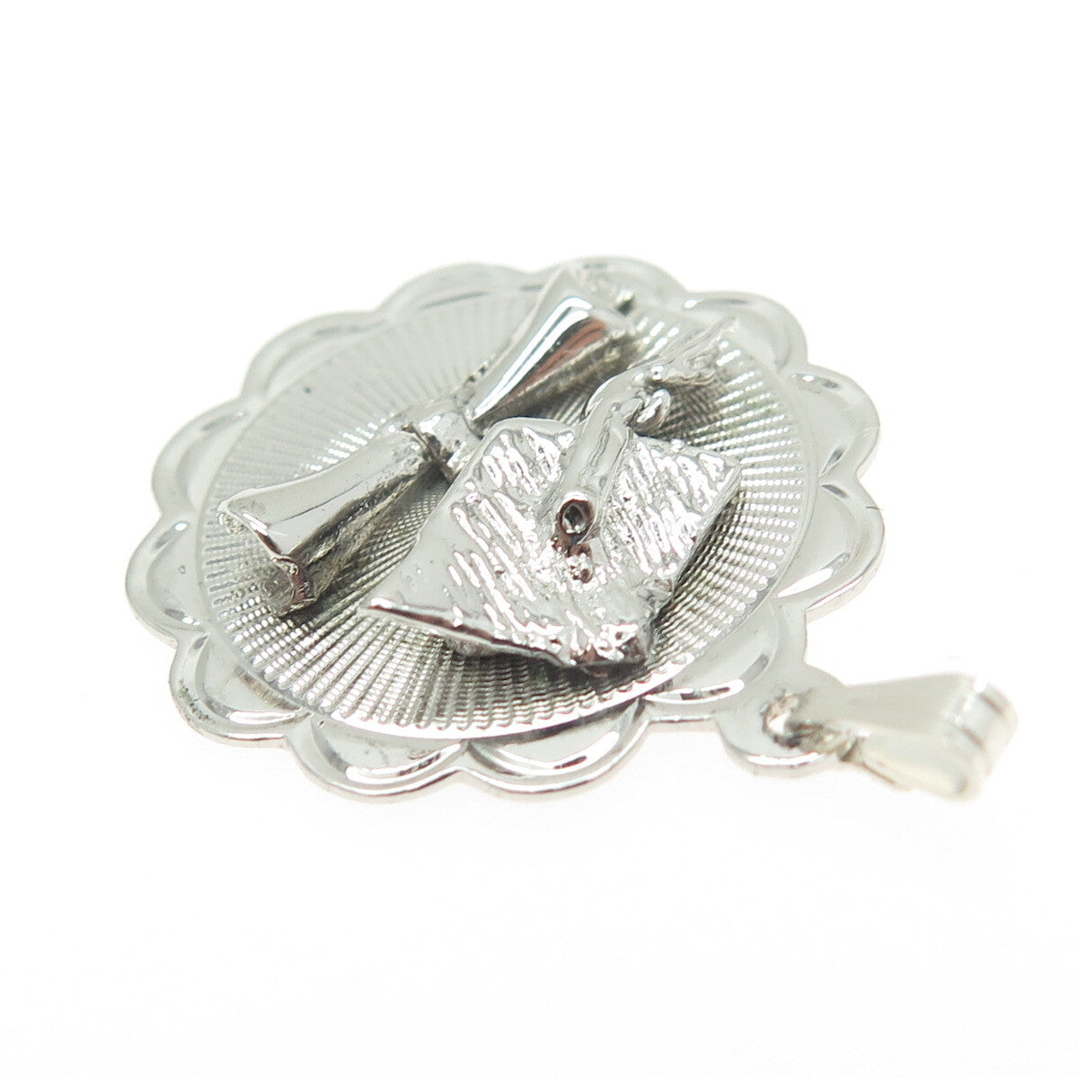 JEANOR 925 Sterling Silver Vintage Graduation Academic Cap Pendant