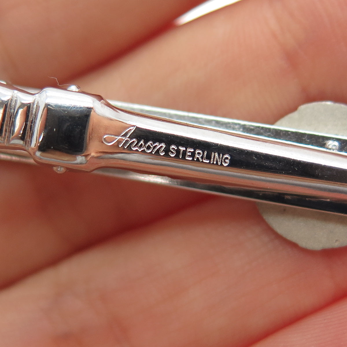 ANSON 925 Sterling Silver Vintage 1963 CW Cost Reduction Award Tie Clip