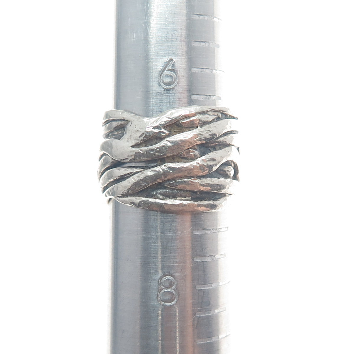 SILPADA 925 Sterling Silver Vintage Real Pearl Modernist Oxidized Ring Size 7.25