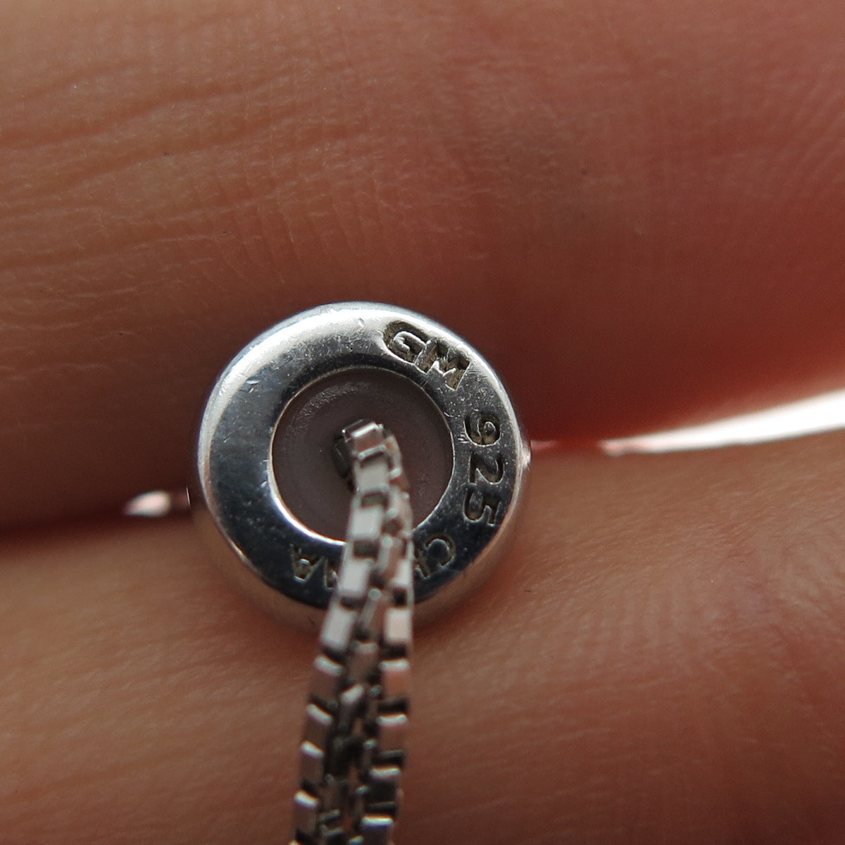 925 Sterling Silver Graduated Round-Cut C Z Adjustable Slide Bolo Bracelet 6-10"