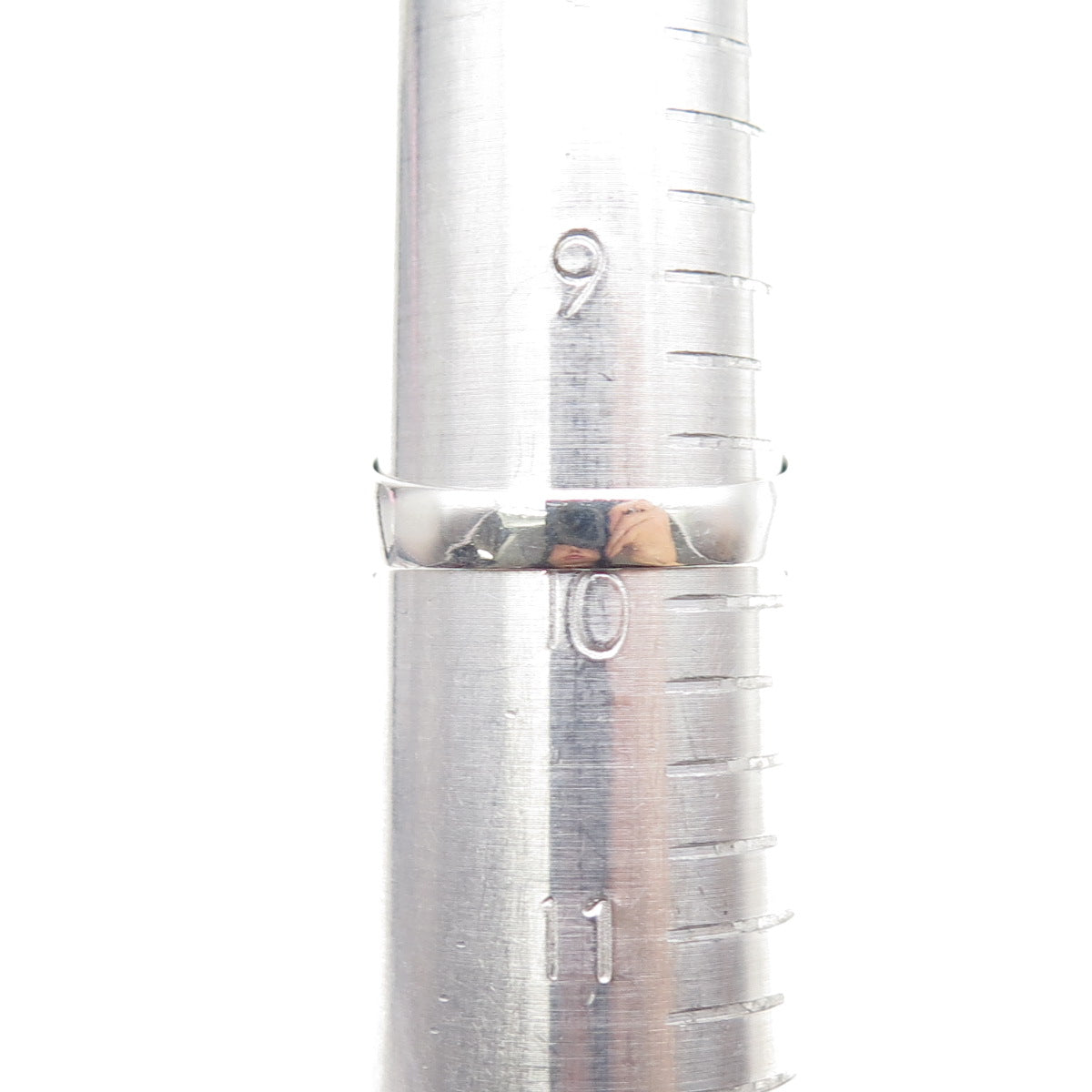 925 Sterling Silver Vintage Real Black Onyx Peace Symbol Ring Size 9.75