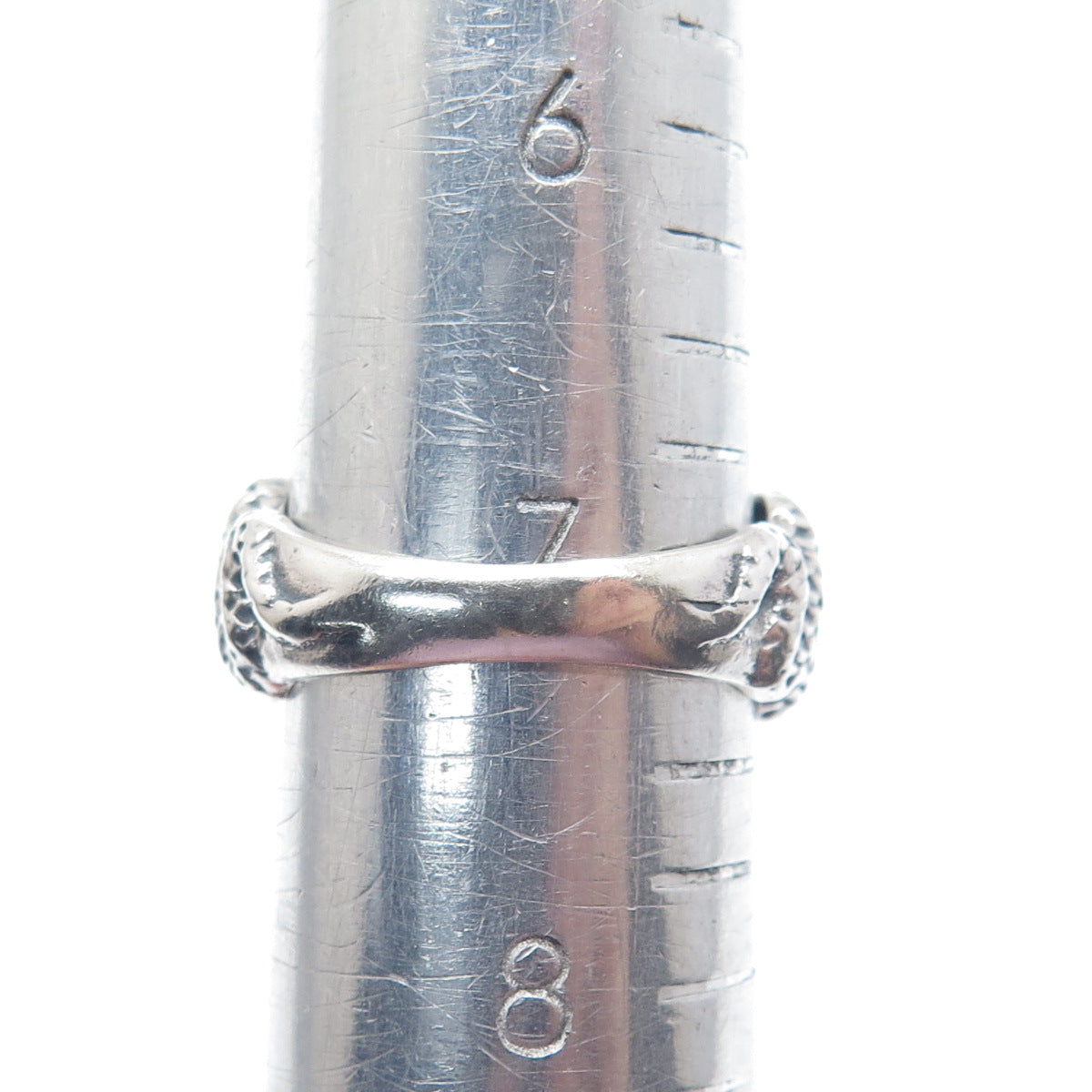 925 Sterling Silver Vintage Jaya Ganesha Elephant Oxidized Ring Size 7.25