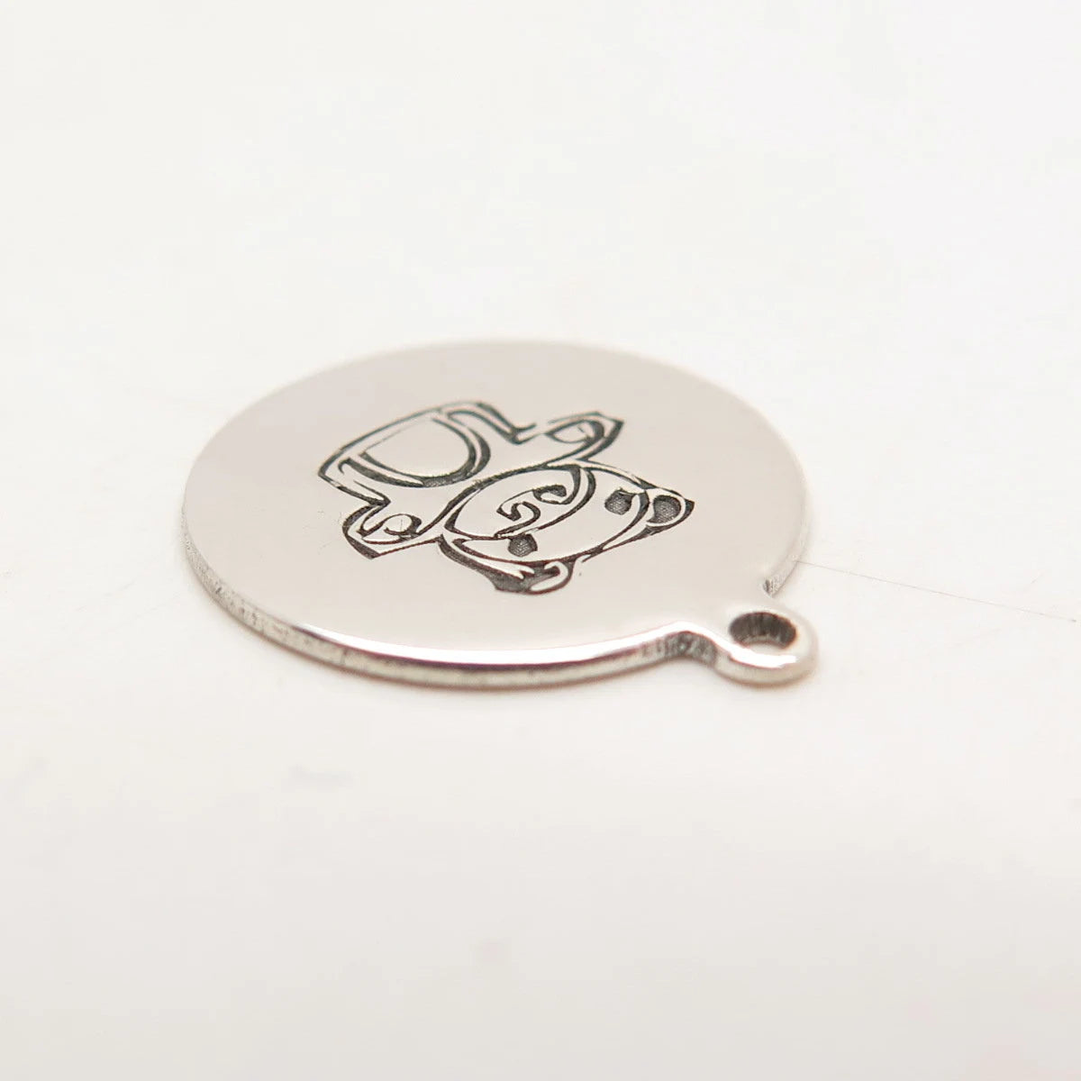 925 Sterling Silver USA Two In Town Bear Charm Pendant