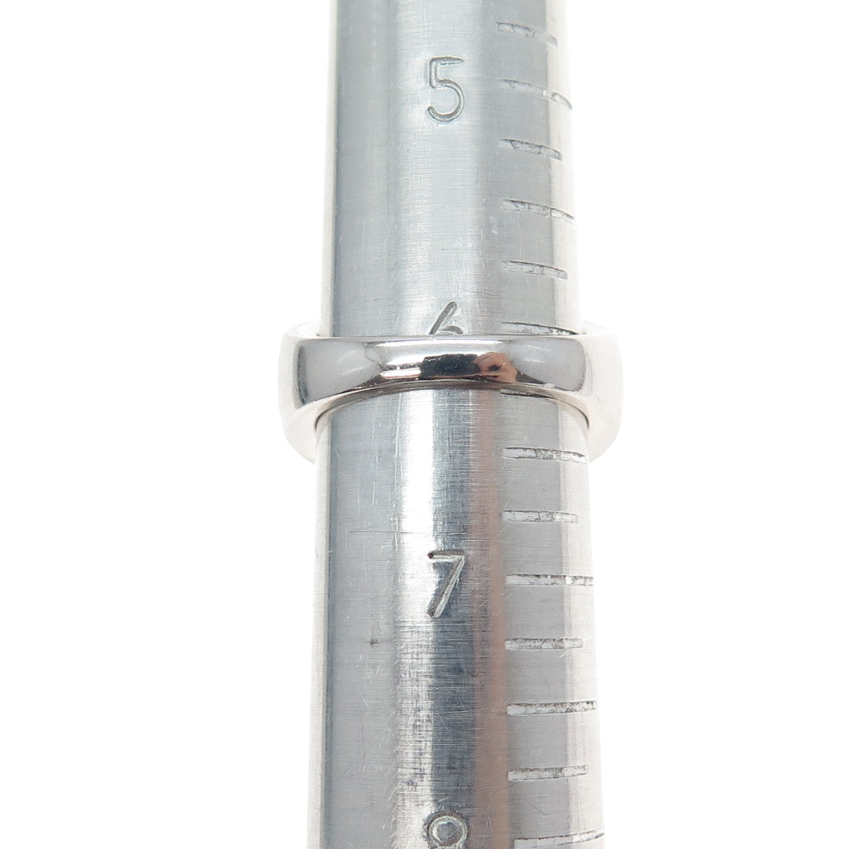 KEY STAR 925 Sterling Silver Heart & Round-Cut Blue White C Z Ring Size 6.25