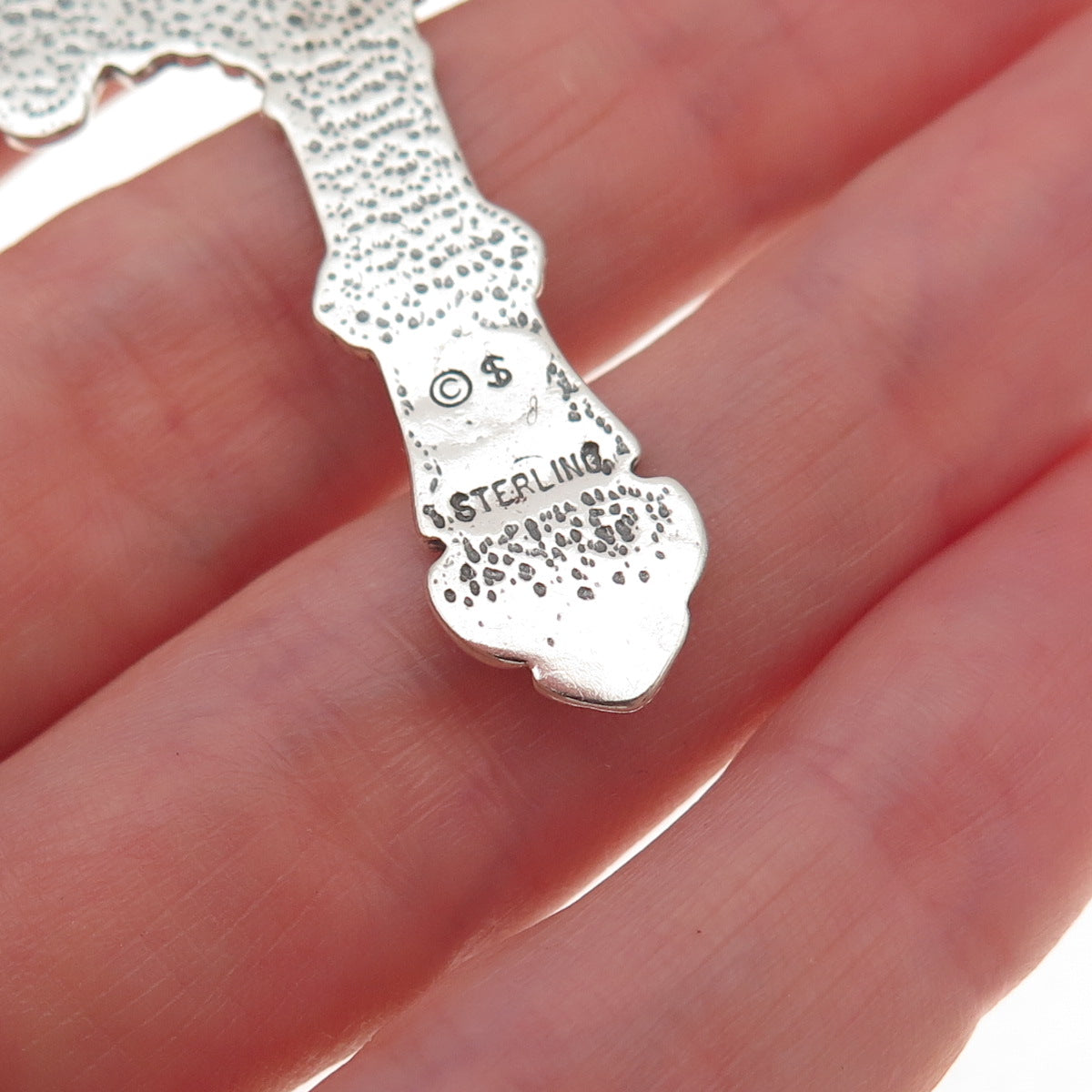 Shube 925 Sterling Silver Vintage Cross Religious Oxidized Charm Pendant