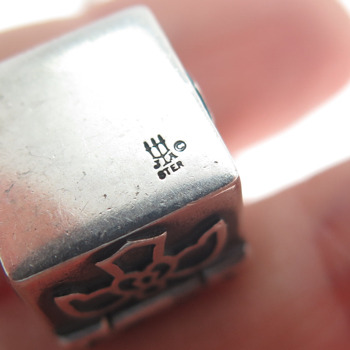 JAMES AVERY 925 Sterling Silver Vintage Holy Spirit Pill Box Charm Bracelet 7"