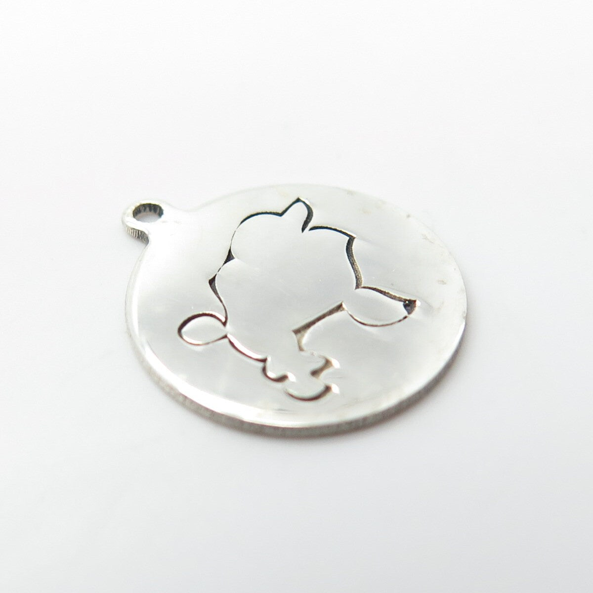 925 Sterling Silver USA Two In Town Poodle Dog Charm Pendant