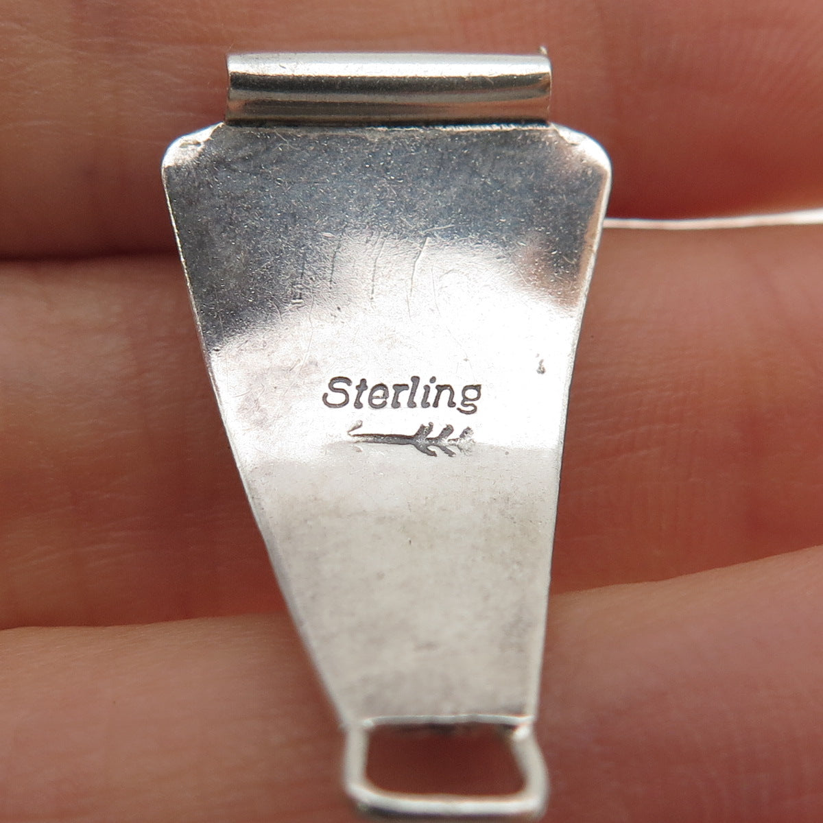 Art Lewis Choctaw Old Pawn 925 Sterling Vintage Turquoise Snake Eye Watch Band