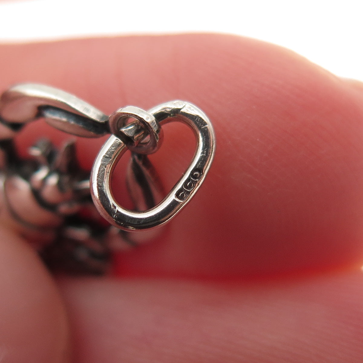 833 Silver Vintage European Cancer Zodiac Engraved Mini Charm Pendant