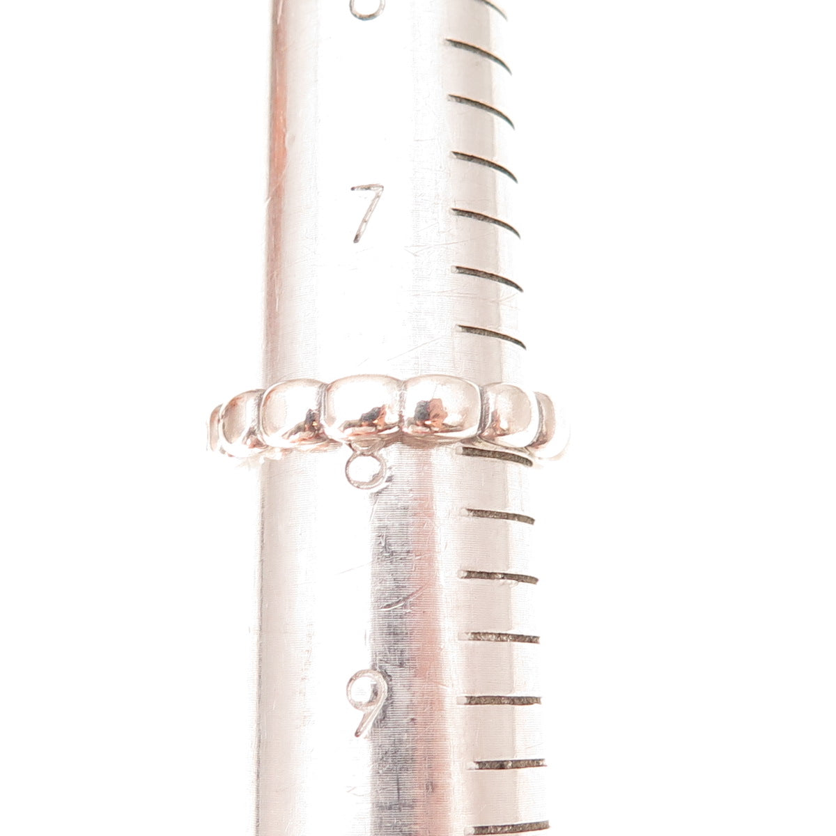 Pandora 925 Sterling Silver Round-Cut C Z Hope Bubble Band Ring Size 8