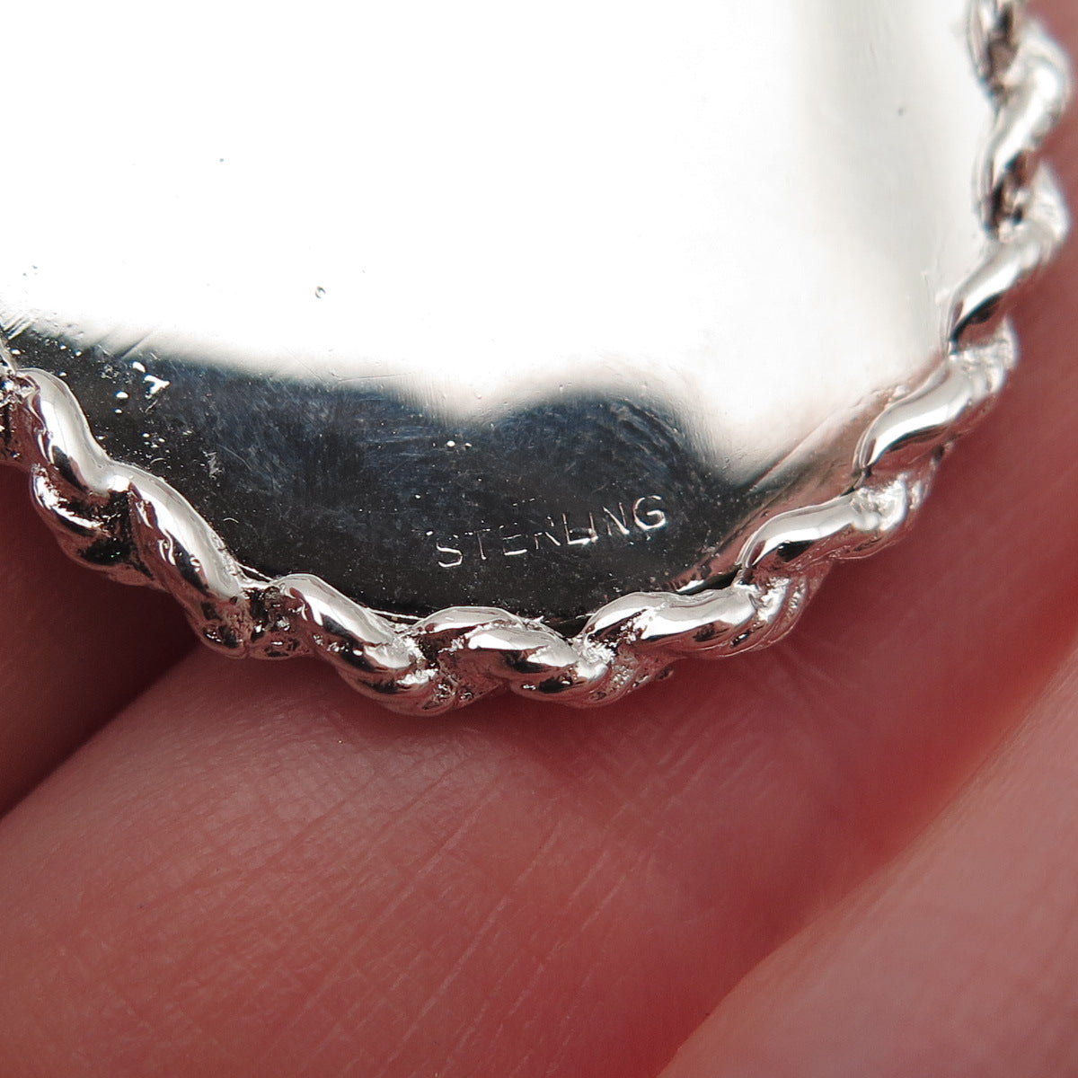 925 Sterling Silver Vintage Rhinestone Merry Christmas Fireplace Charm Pendant