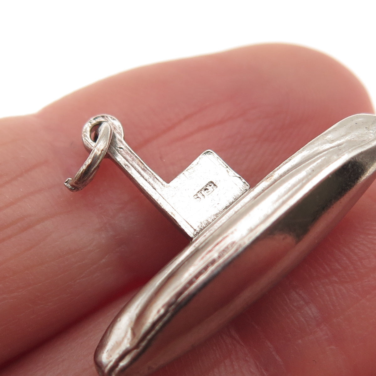 925 Sterling Silver Vintage Submarine 3D Charm Pendant