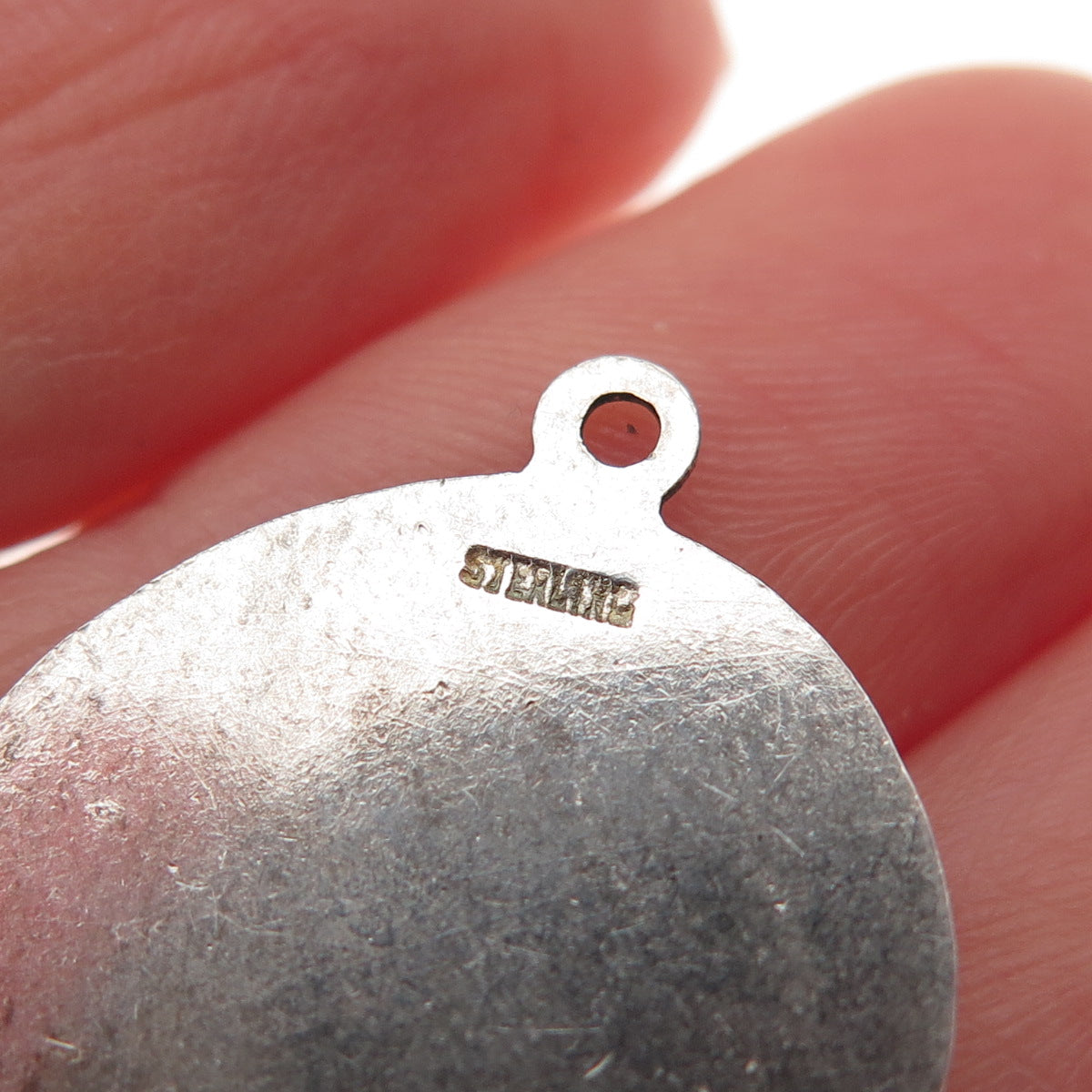 925 Sterling Silver Vintage Boy Profile Mini Charm Pendant