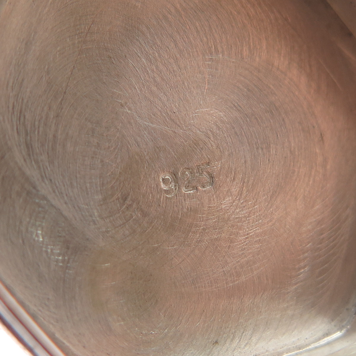 925 Sterling Silver Vintage Engraved Hexagon Oxidized Pill / Snuff Box