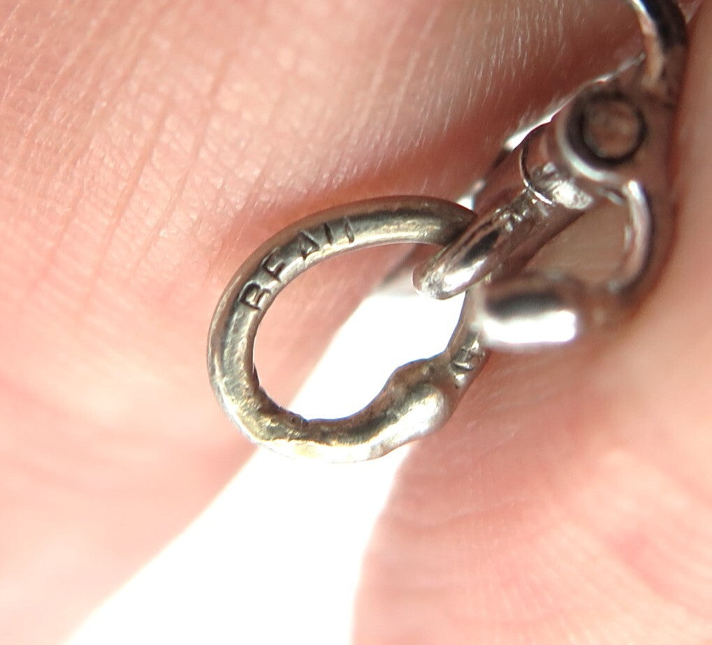 BEAU 925 Sterling Silver Vintage Bicycle 3D Pendant