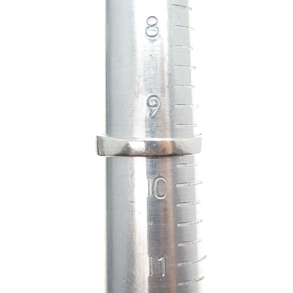 925 Sterling Silver Vintage Real Black Onyx & C Z Buckle Ring Size 9.5