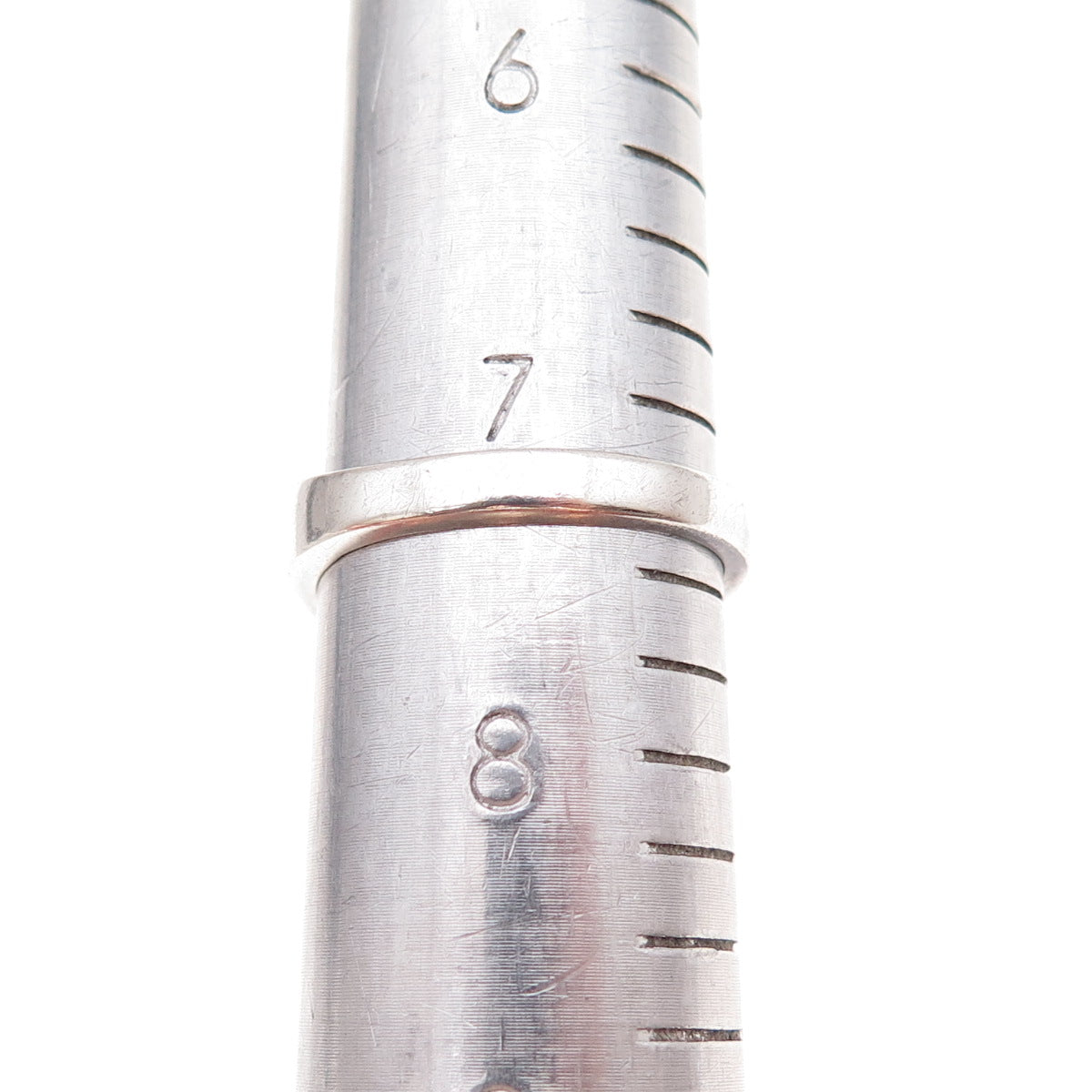 925 Sterling Silver Vintage Mexico Modernist Peak Oxidized Ring Size 7.5