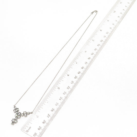 Chuck Clemency 925 Sterling Silver Real Tanzanite Cable Chain Necklace 18"