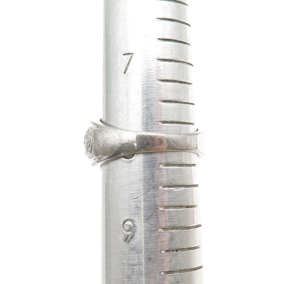 CHATEAU D'ARGENT 925 Sterling Silver Vintage Lab-Created Sapphire Ring Size 8