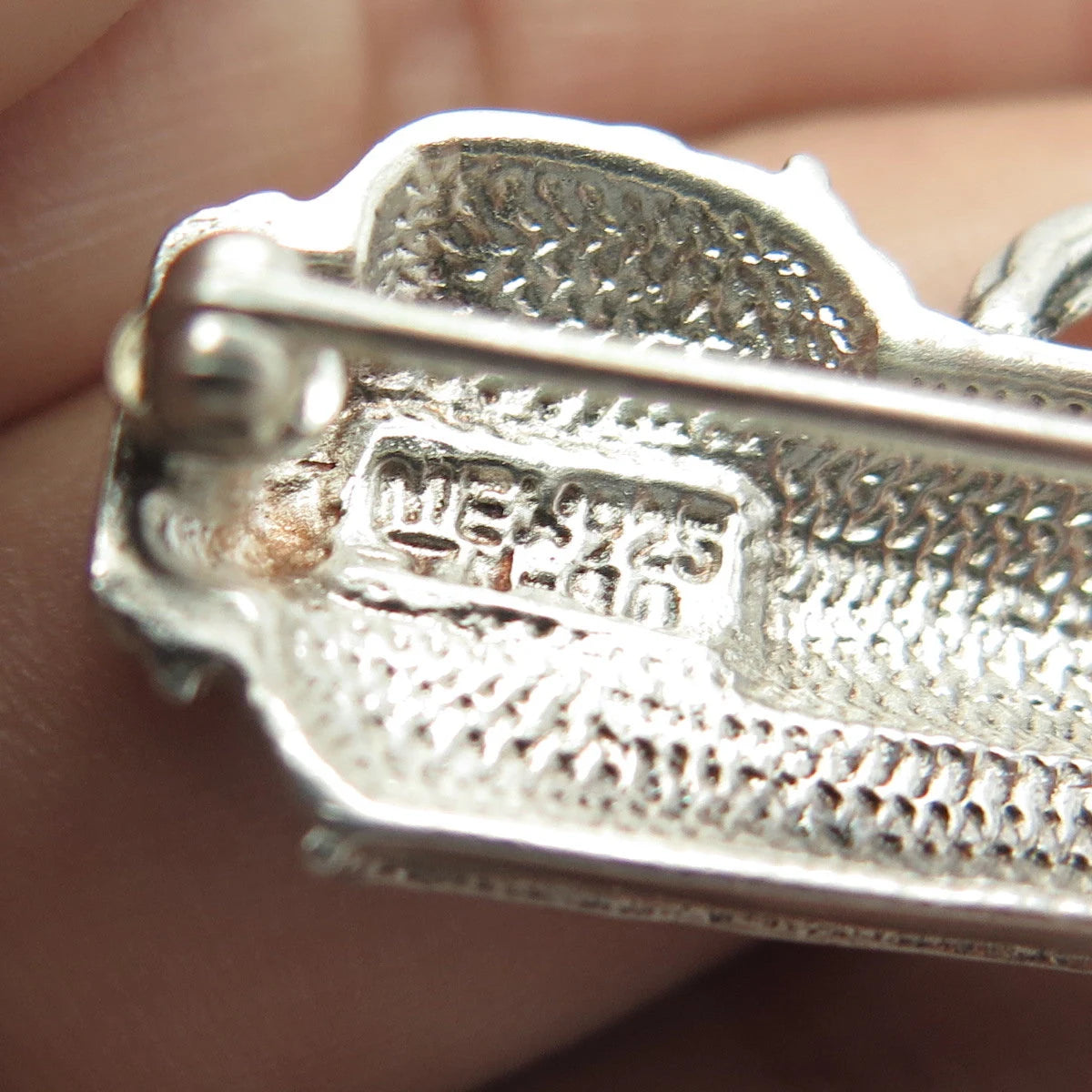925 Sterling Silver Vintage Mexico Golf Club Pin Brooch