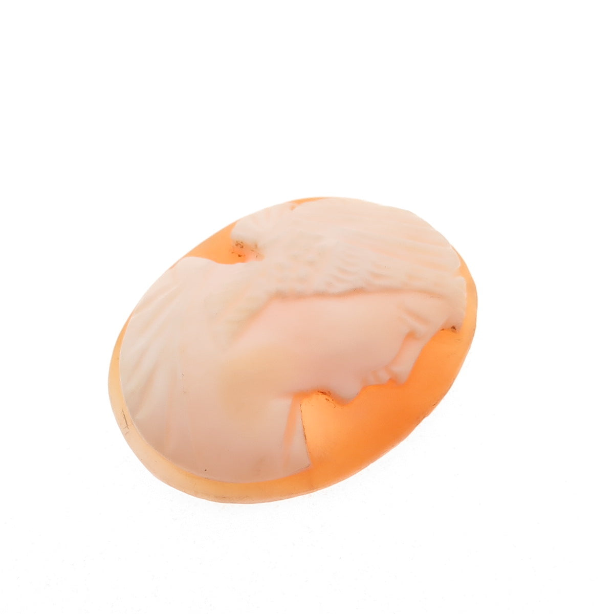 Antique Art Deco Real Carved Mother-of-Pearl Lady Cameo