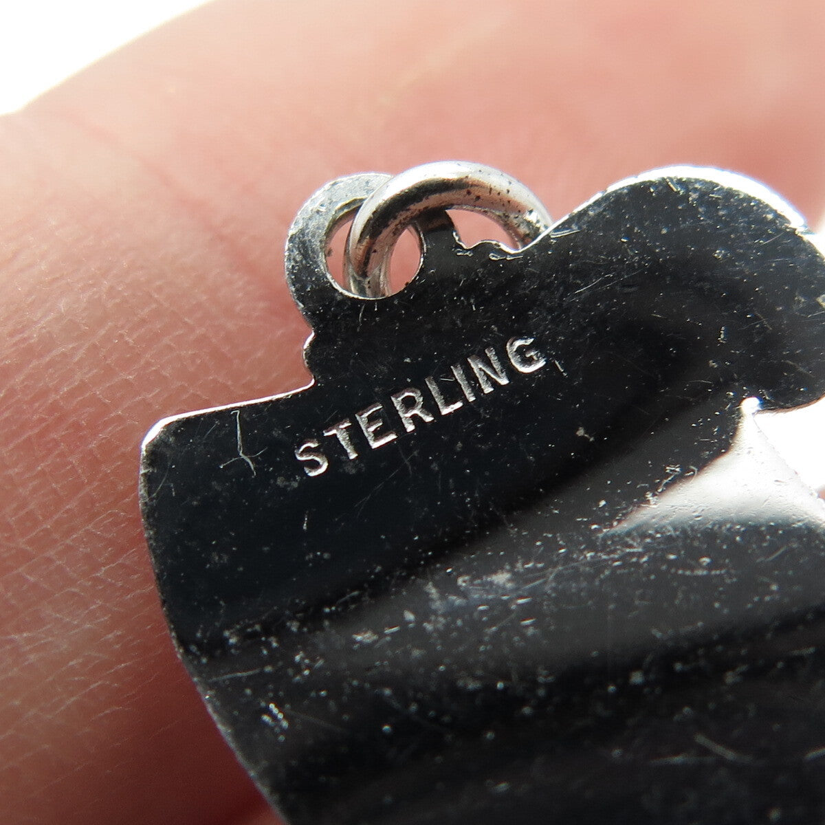 925 Sterling Silver Vintage Enamel Diploma Graduation Charm Pendant