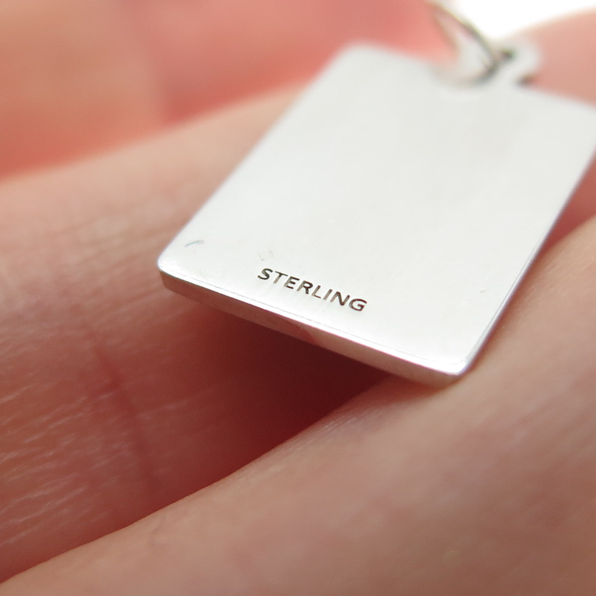 925 Sterling Silver Red Enamel Love Season Minimalist Charm Pendant