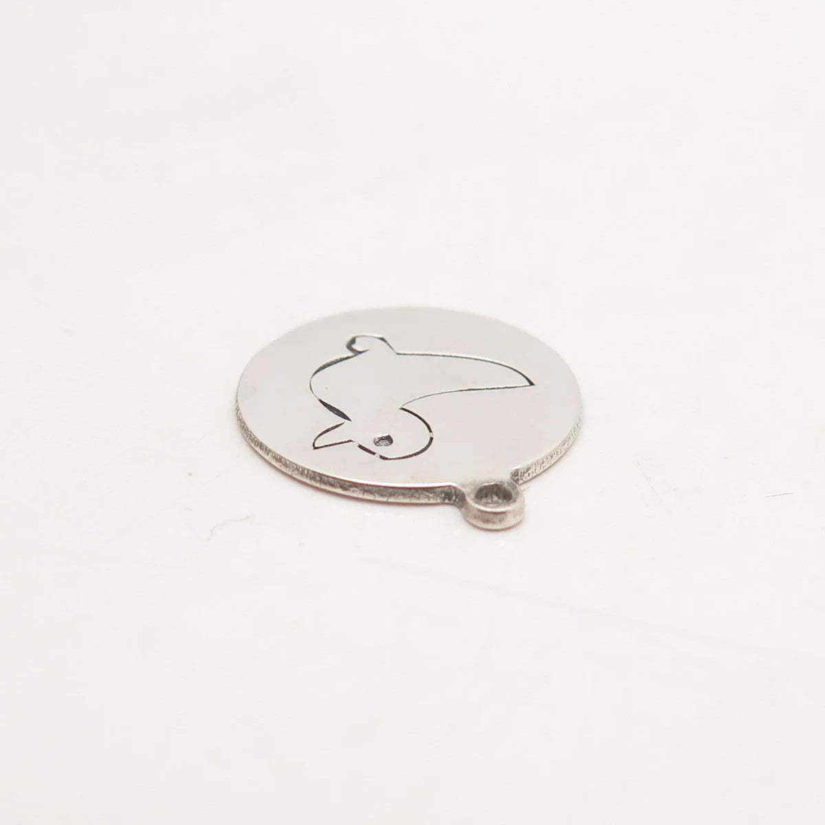 925 Sterling Silver USA Two In Town Duck Bird Charm Pendant