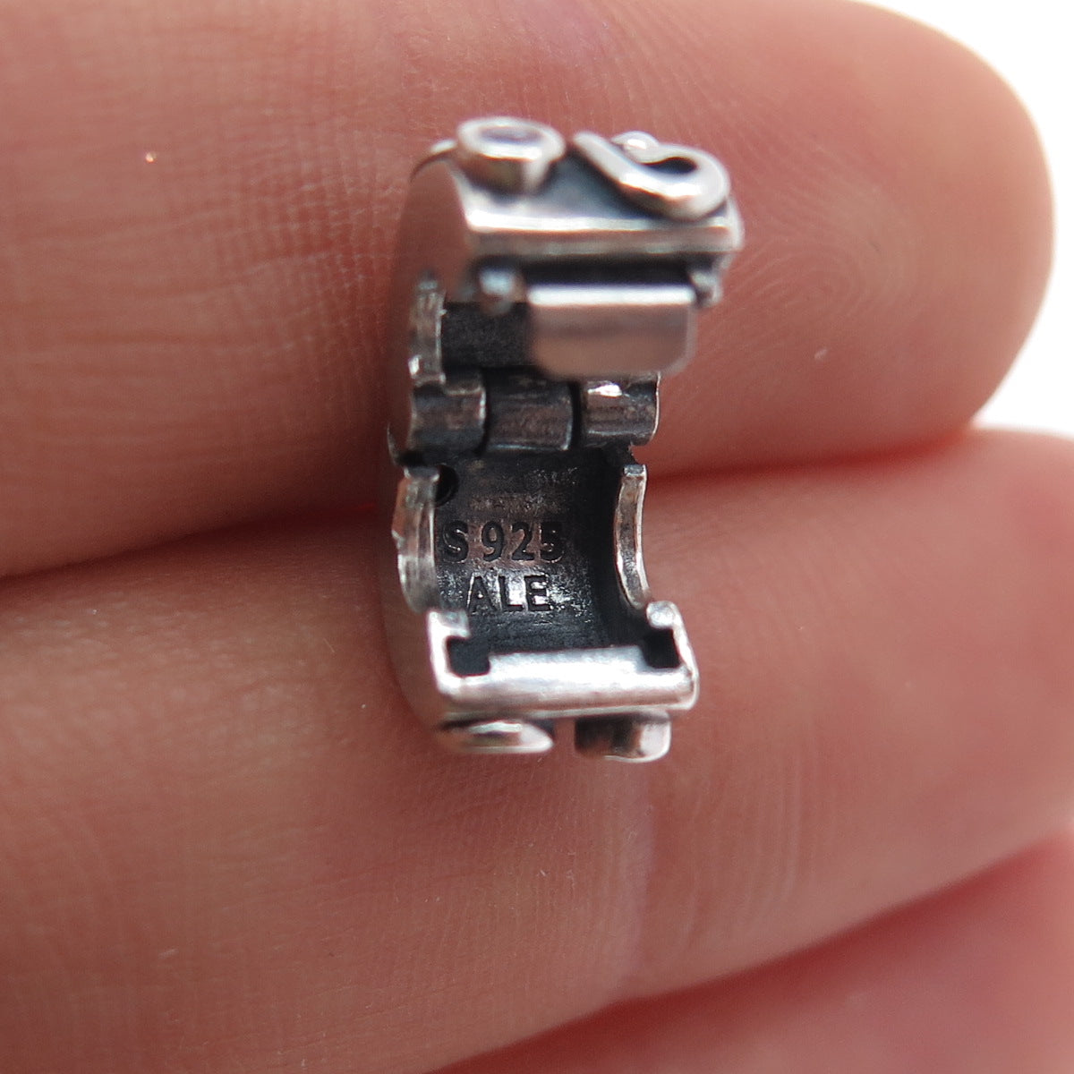 PANDORA 925 Sterling Silver Tendril Clip Charm