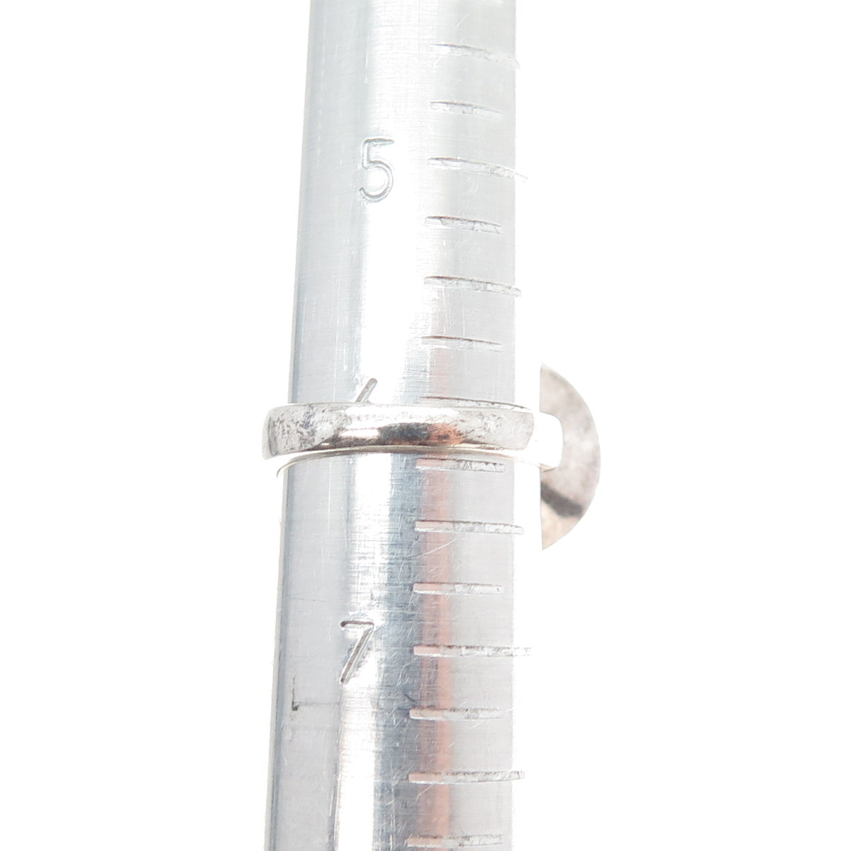 ROSS SIMONS 925 Sterling Silver Vintage Modernist Spiral Oxidized Ring Size 6.25