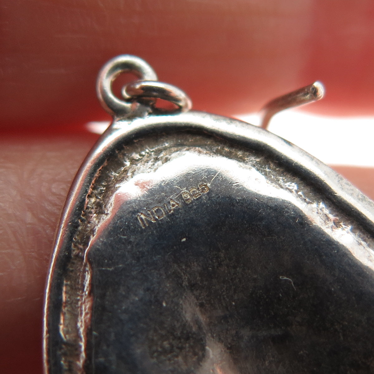 925 Sterling Silver 2-Tone Vintage Modernist Hammered Dangle Earrings