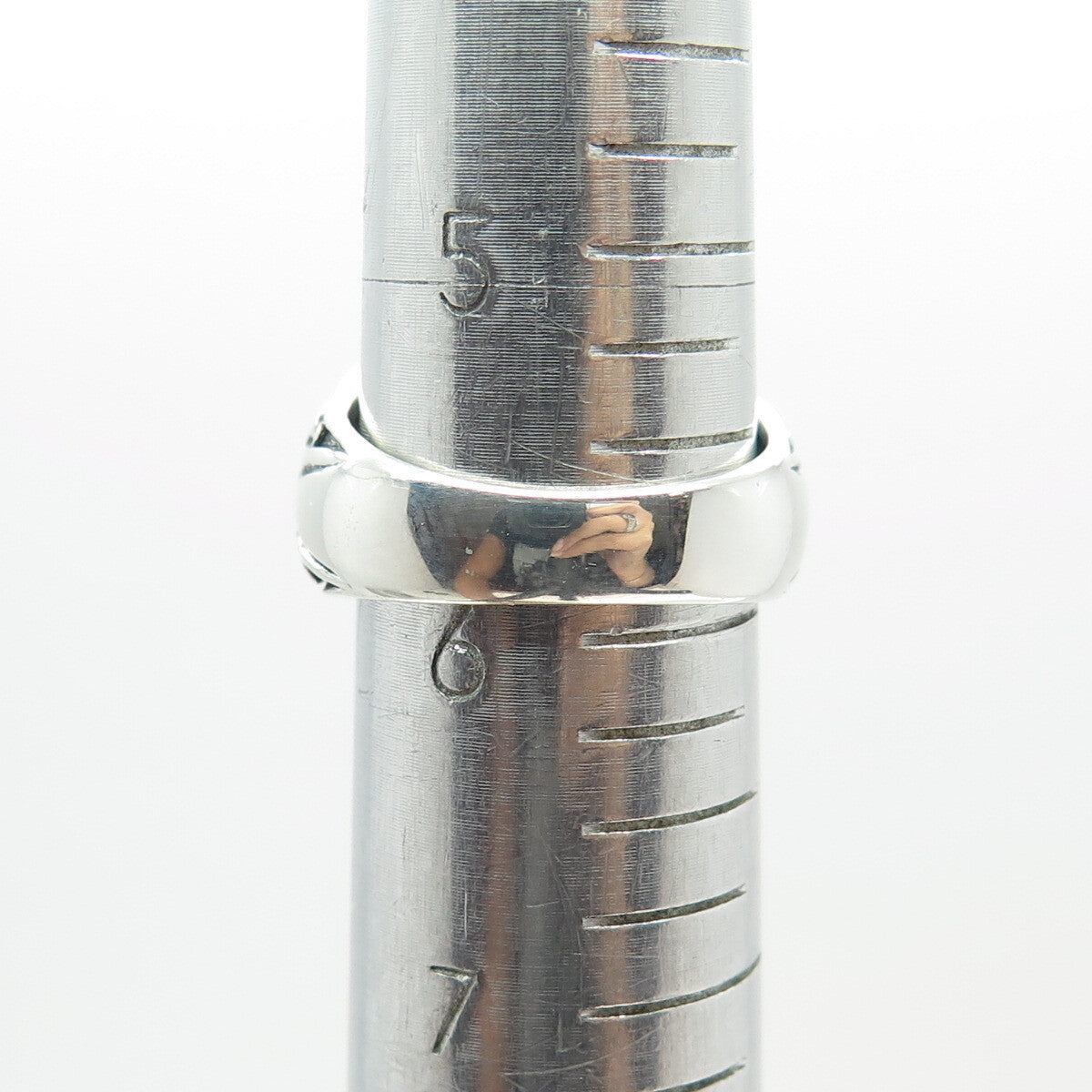 925 Sterling Silver Real Tiger Eye Gemstone Swirl Domed Ring Size 6