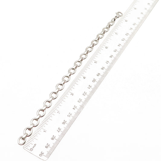 Tiffany & Co. 925 Sterling Silver Vintage Sevillana Oval Link Bracelet 7.75"