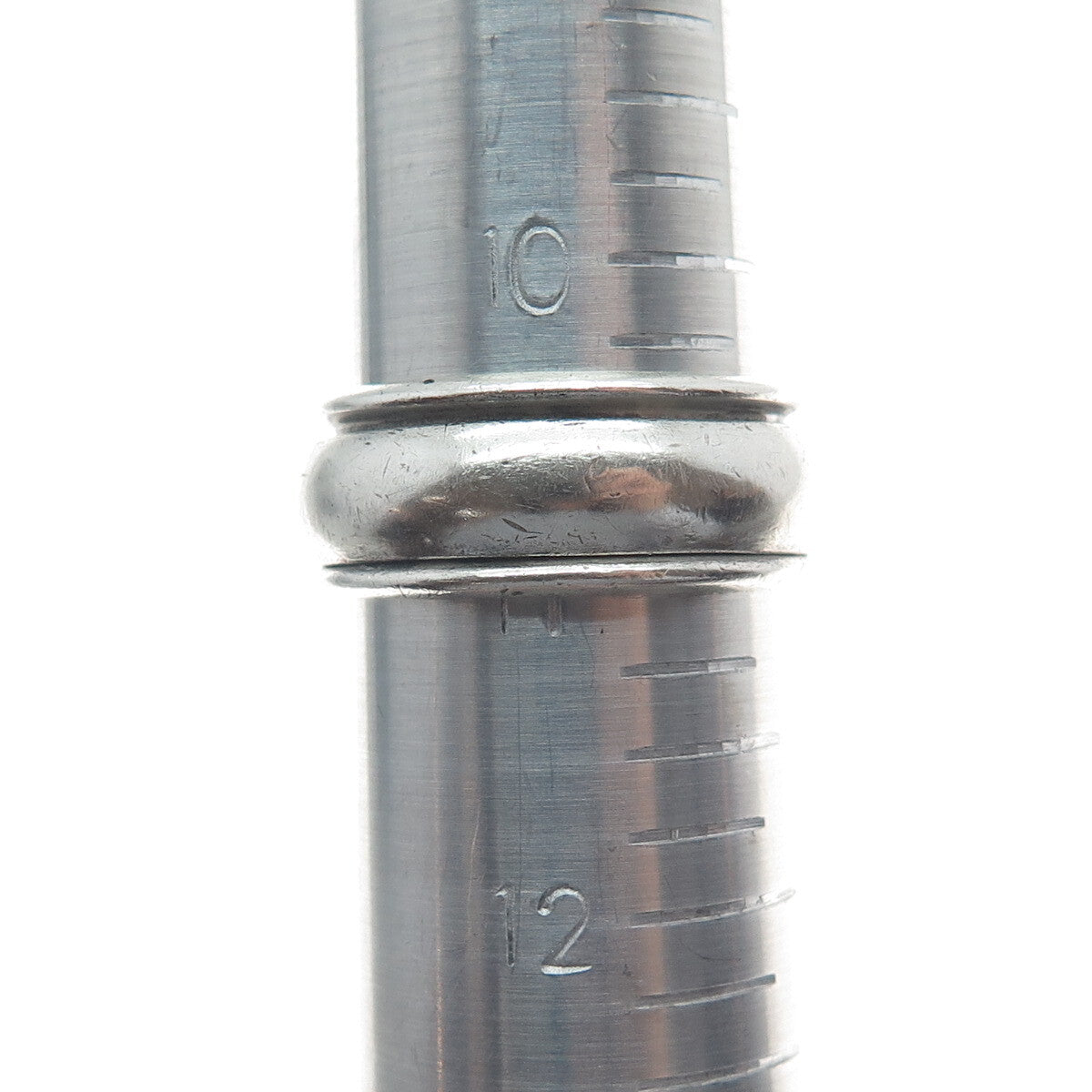 925 Sterling Silver Vintage Modernist Rotating Band Ring Size 11
