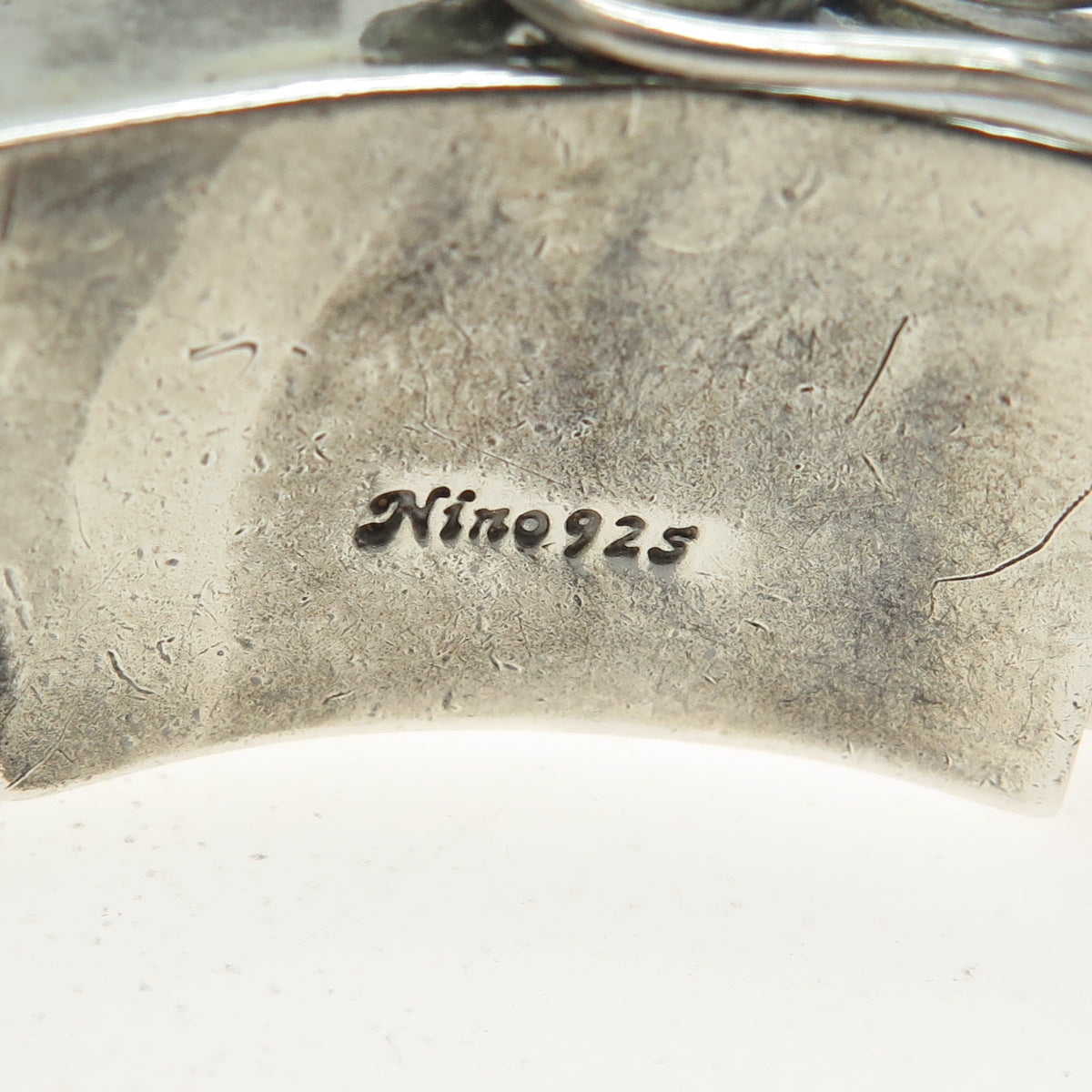 NINO 925 Sterling Silver Vintage Solid 183.3g Cuban Link Bracelet 8.5"