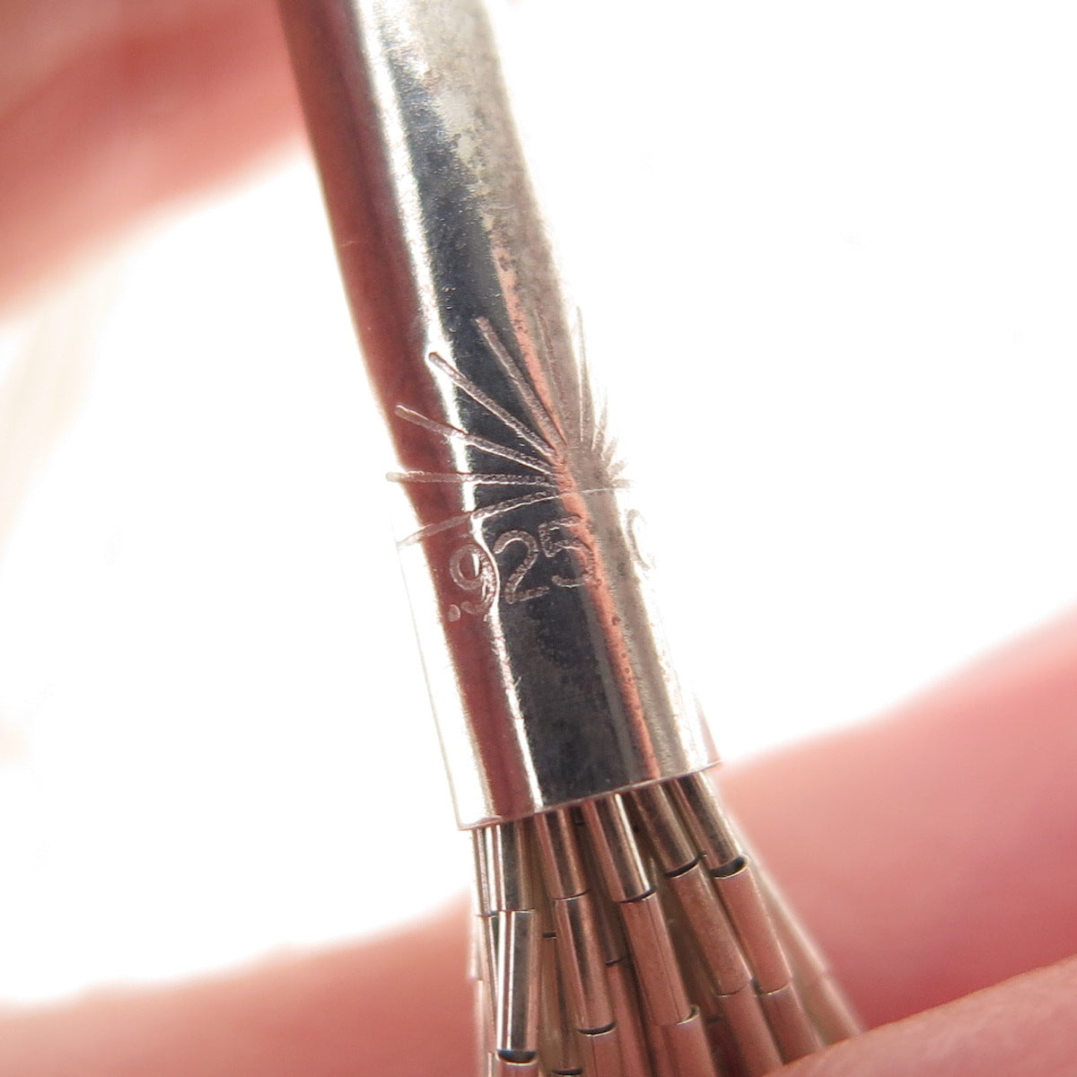 SUNRISE Old Pawn Sterling Silver Vintage Multi-Strand Liquid Chain Necklace 24"