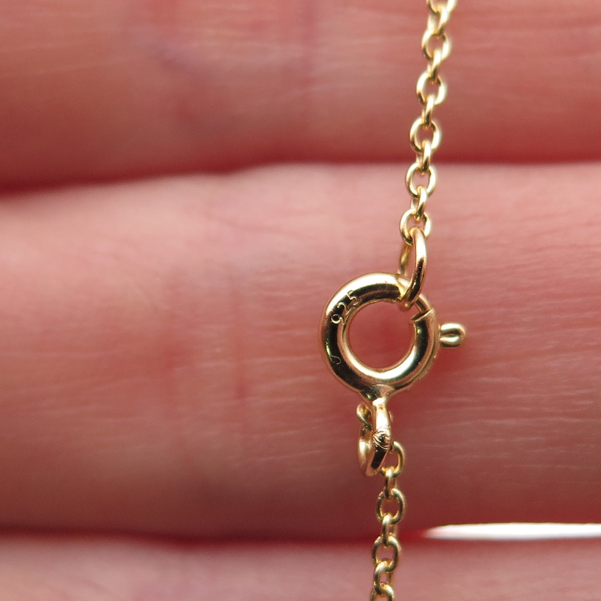 Han 925 Sterling Gold Plated Real MOP & C Z Cross Cable Chain Necklace 16-18"