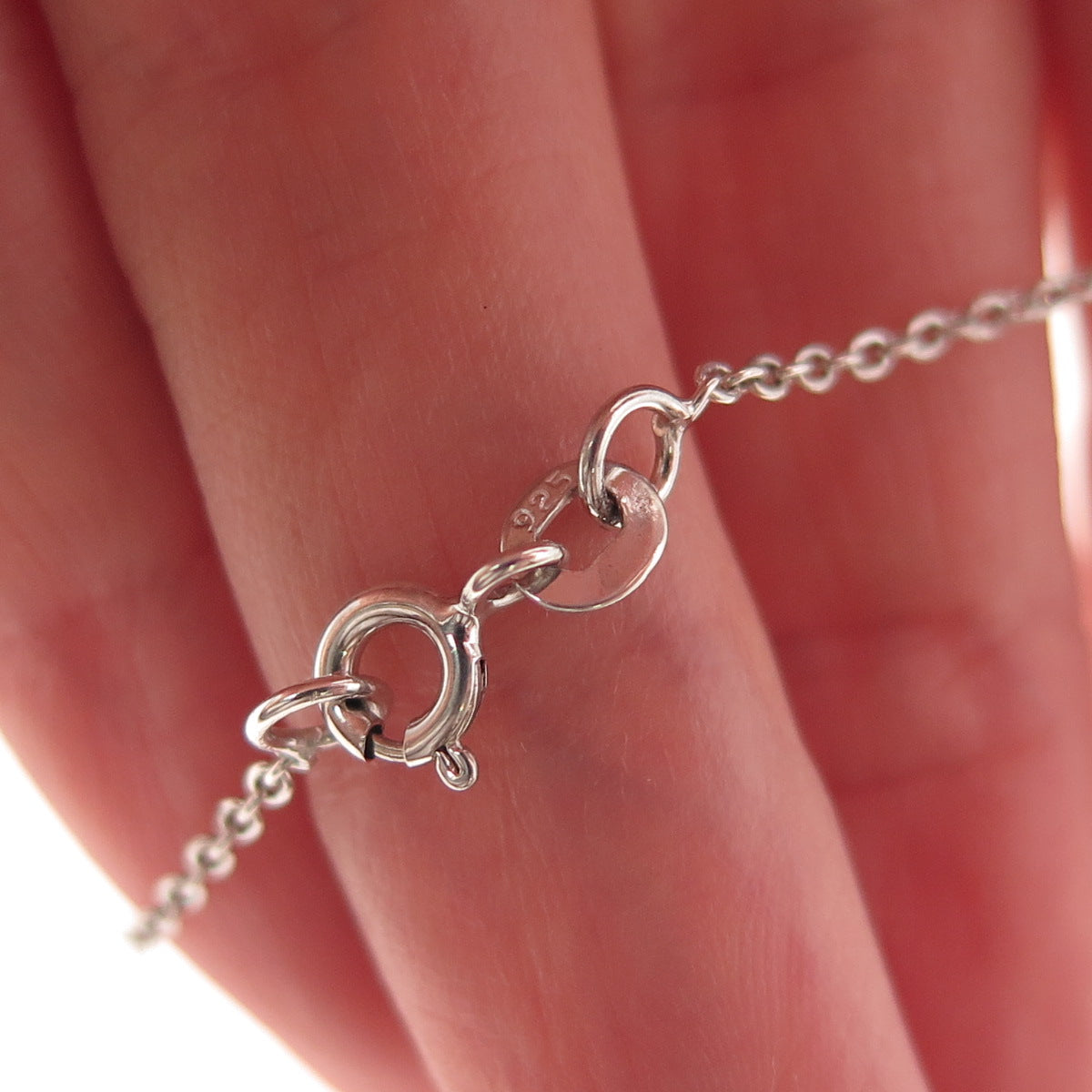 Chuck Clemency 925 Sterling Silver Real Tanzanite Cable Chain Necklace 18"