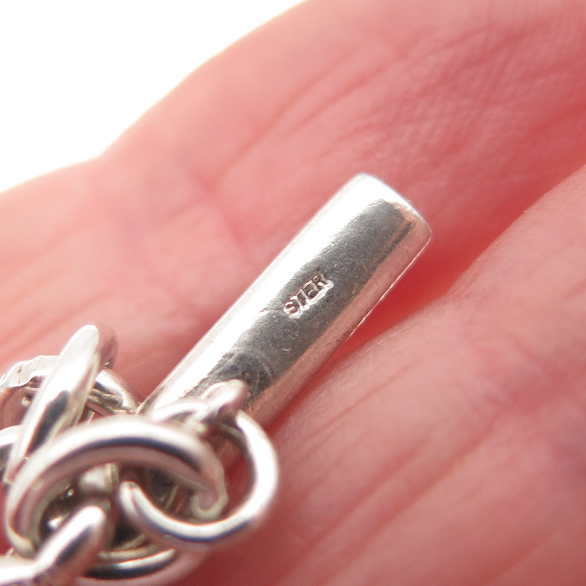 Wedgwood 925 Sterling Silver Vintage Cable Link Bracelet 6.75"