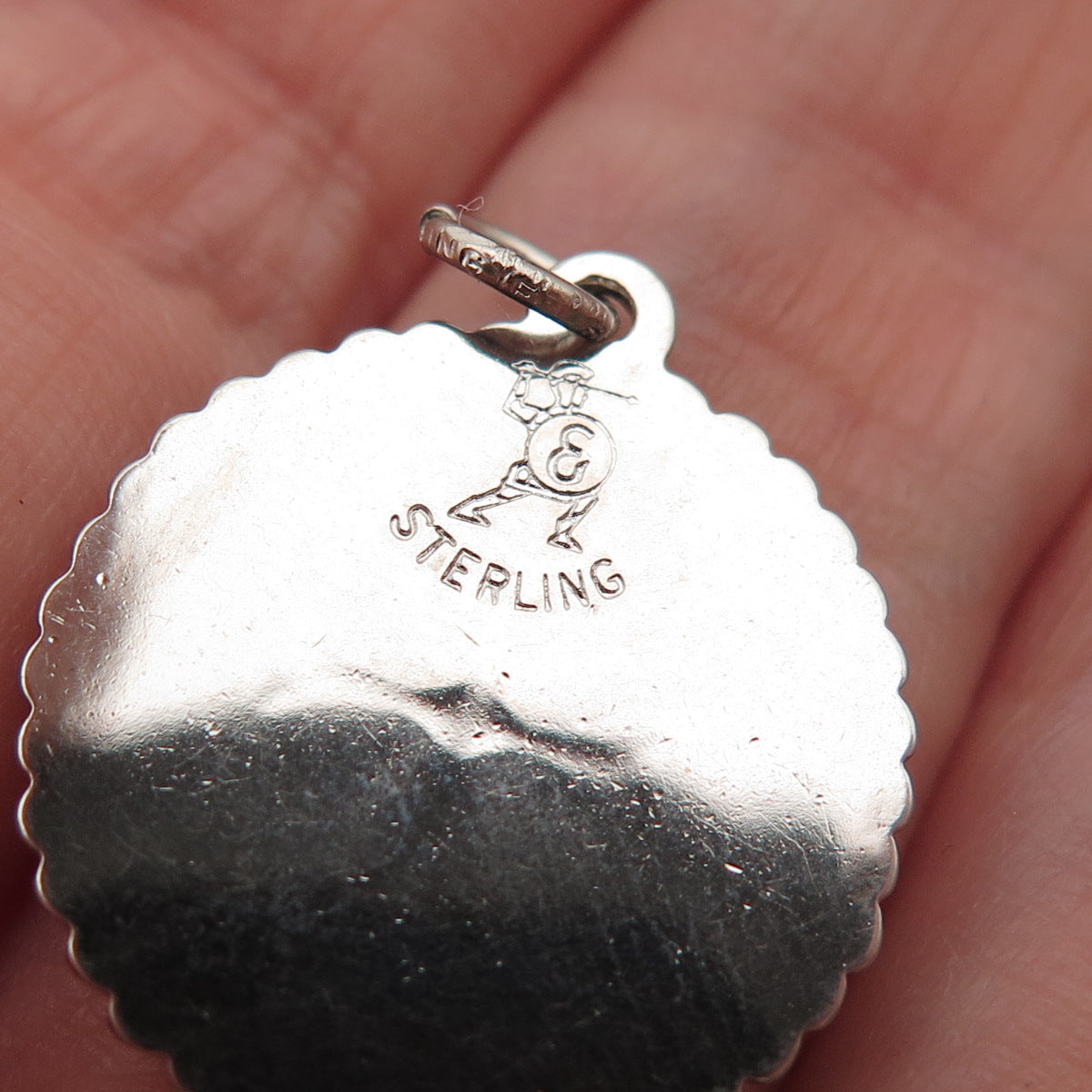 Elco 925 Sterling Silver Vintage Maltese Cross Charm Pendant