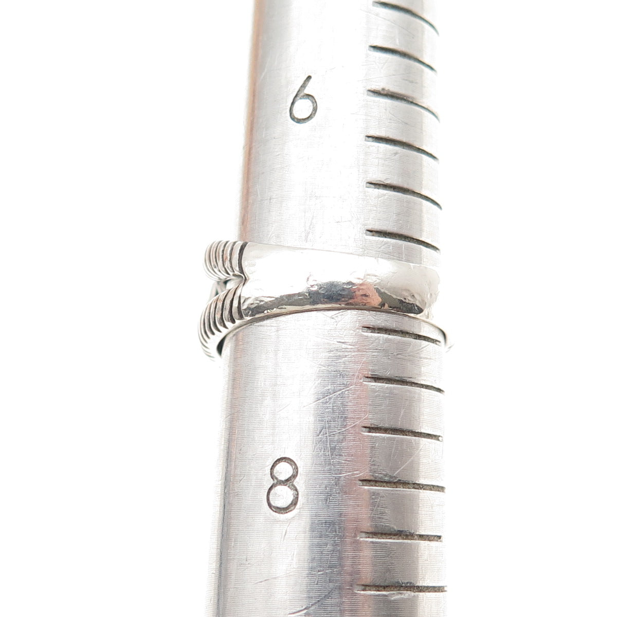 925 Sterling Silver 18K Gold Vintage Real Blue Topaz Modernist Ring Size 7.25