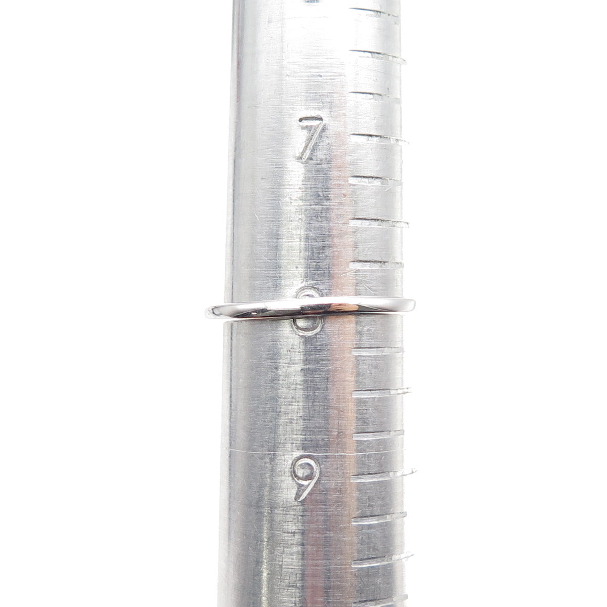 925 Sterling Silver Round-Cut C Z Flower Ring Size 8