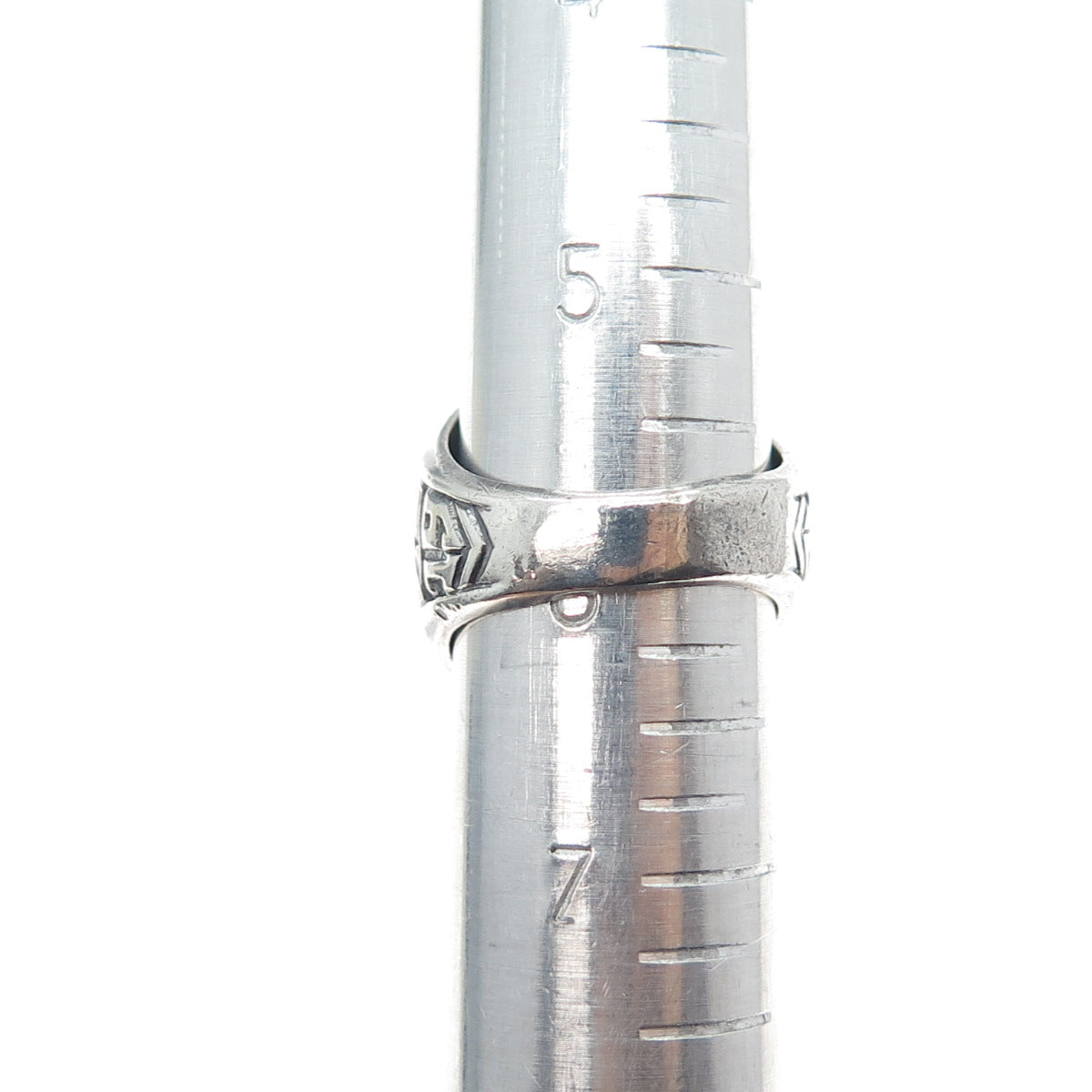 925 Sterling Vintage 1972 Lab-Created Sapphire St. Patrick School Ring Size 6