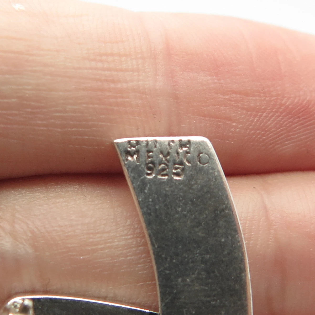 925 Sterling Silver Vintage Mexico Modernist Pin Brooch