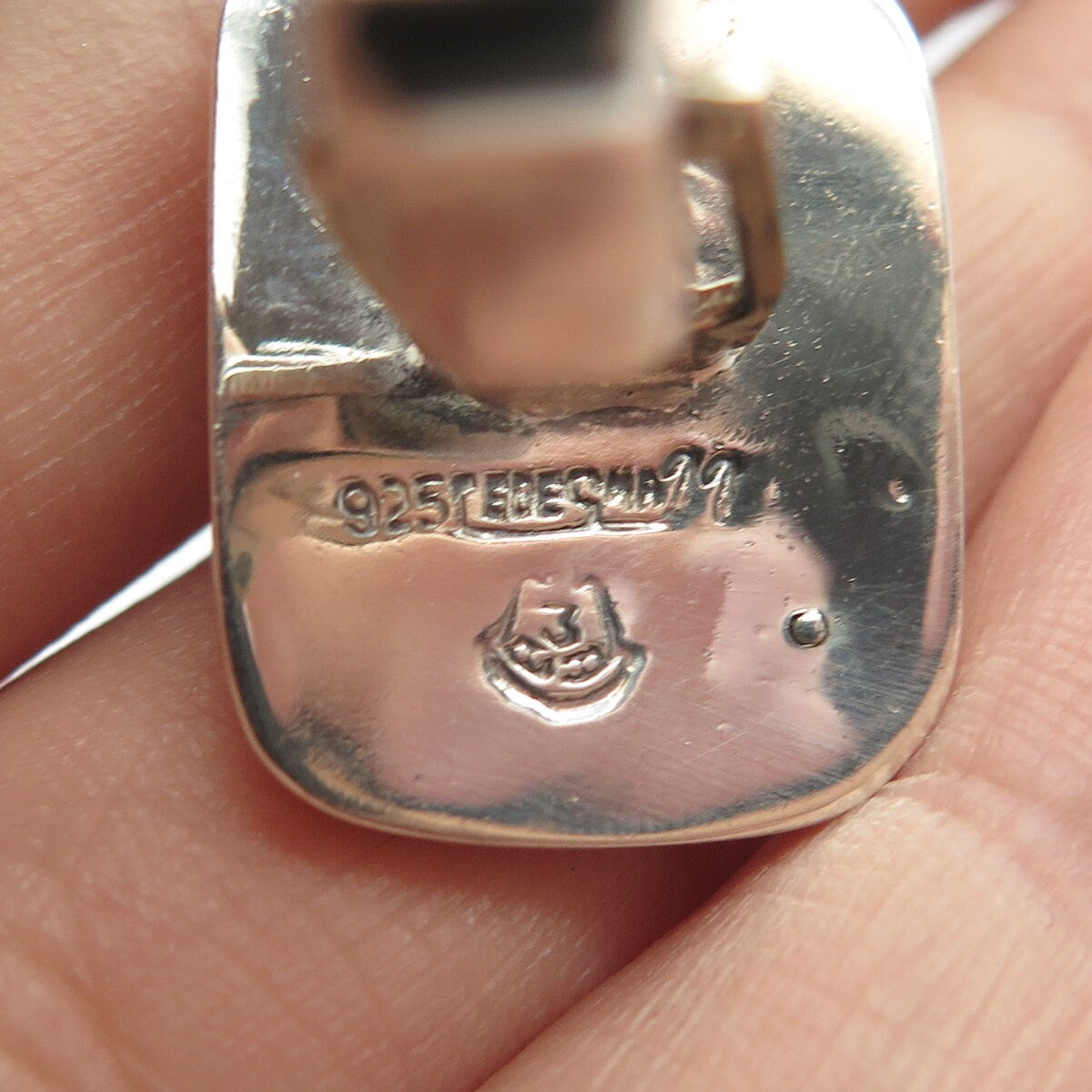 925 Sterling Silver Vintage Modernist Cufflinks