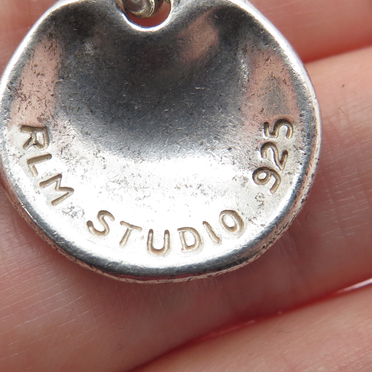ROBERT LEE MORRIS STUDIO Sterling Silver Vintage Spirit Cable Link Bracelet 7"