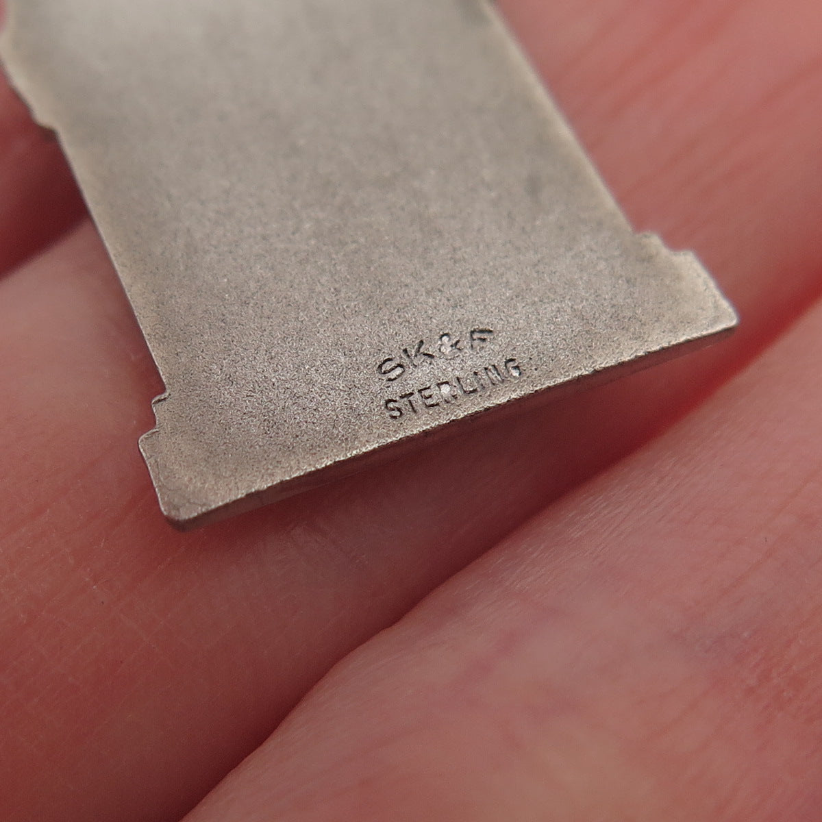 SK & F 925 Sterling Silver Vintage Achievement Religious Charm Pendant