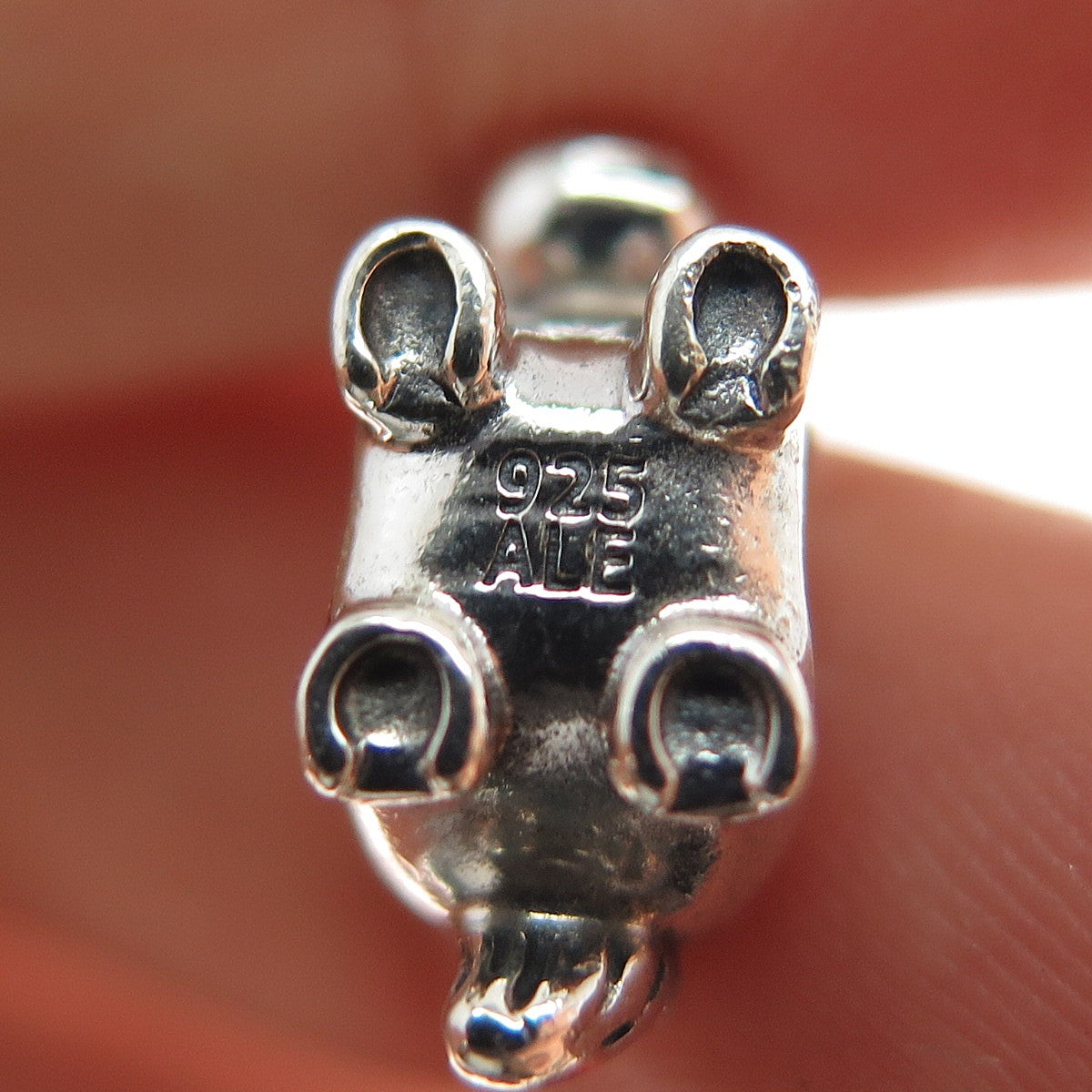 PANDORA 925 Sterling Silver Horse Slide Bead Charm