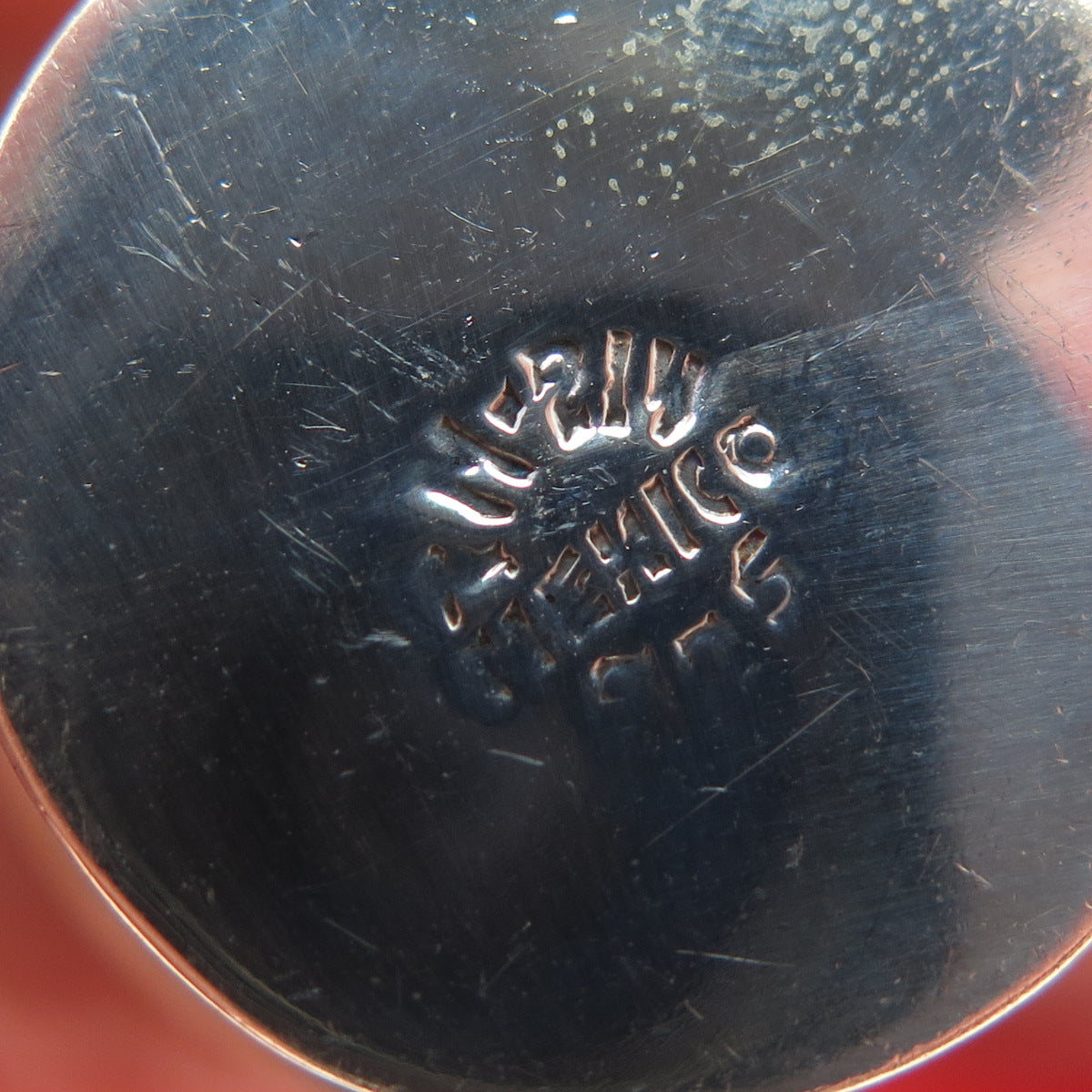 925 Sterling Silver Vintage Mexico Ornate Floral Snuff / Pill Box
