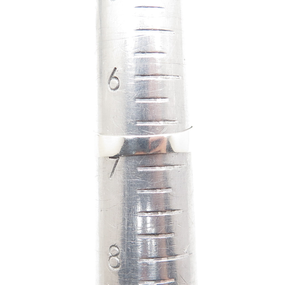 925 Sterling Silver Vintage Mexico Real Turquoise Inlay Ring Size 6.75